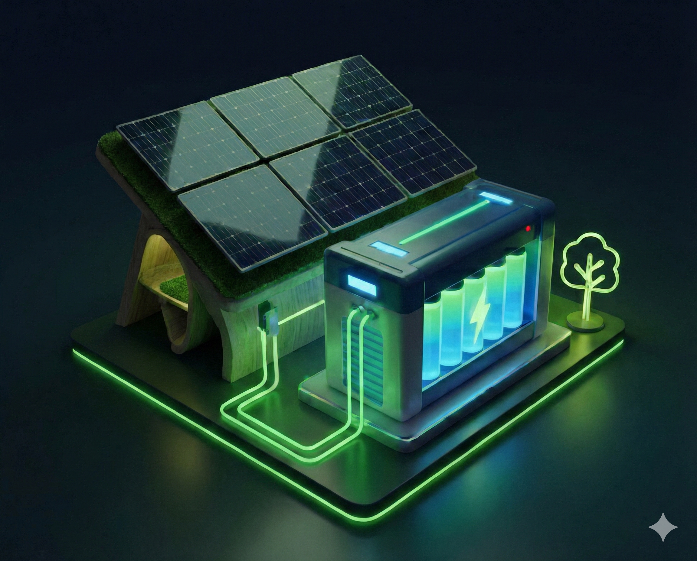 Huis met zonnepanelen